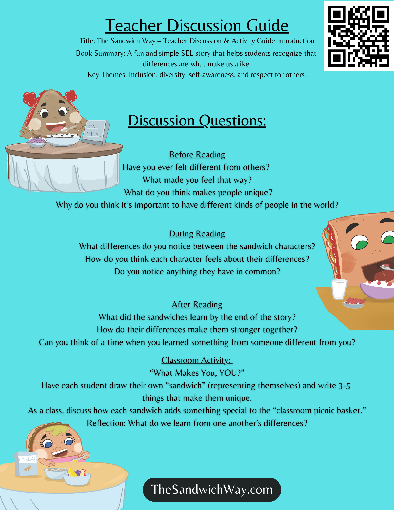 Cover of 'The Sandwich Way' discussion guide